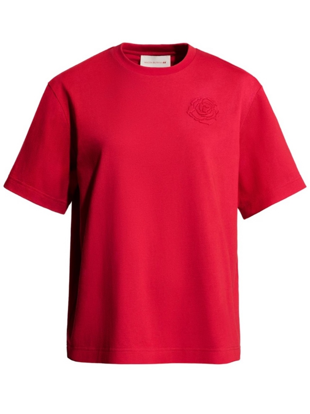 H&M x Magda Butrym red t shirt